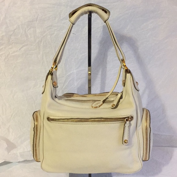 PRE-OWNED AUTH TOD'S WHITE LEATHER SHOULDER BAG. - Picture 6 of 8